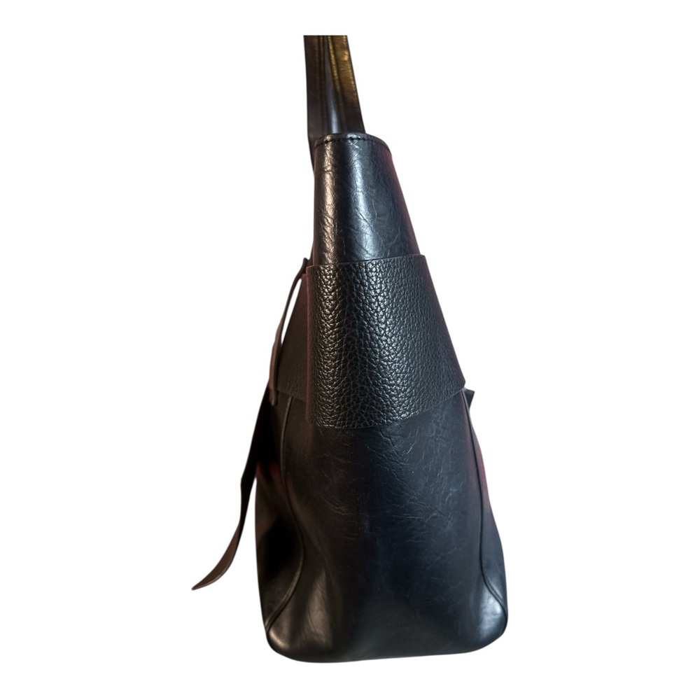 Ted Baker Black Faux Leather Tote with Signature Bow Accent - Picture 5 of 11